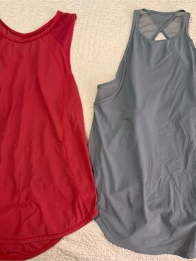 Red and Gray Athletic Tank Tops - Double Pack lululemon